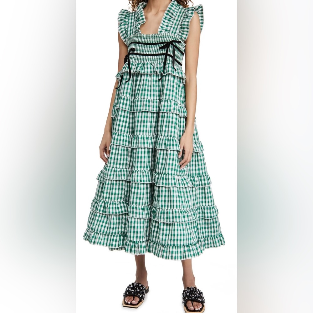 Sister Jane green gingham dress. Truly so beautiful!